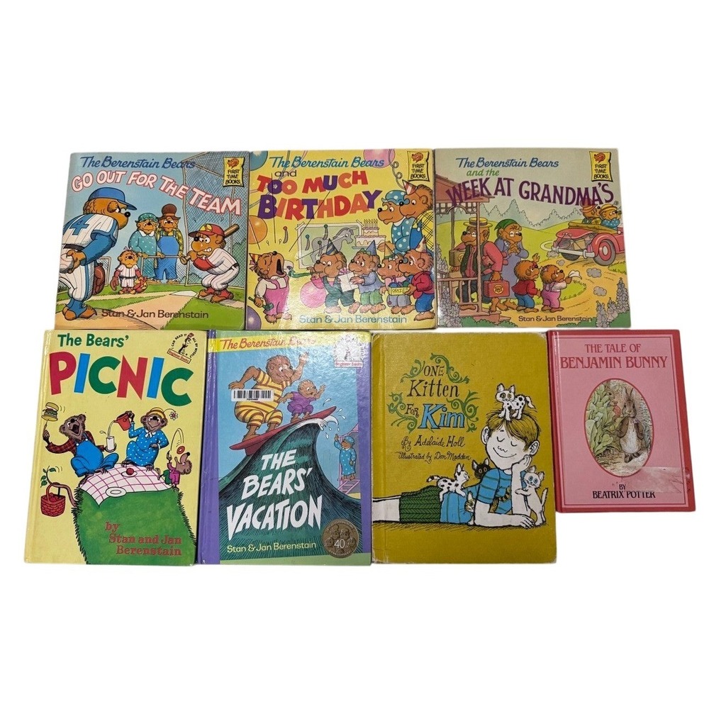 Collectors Vintage 1960s/80s Lot of 7 Berenstain Bears & Classic Childrens Books
